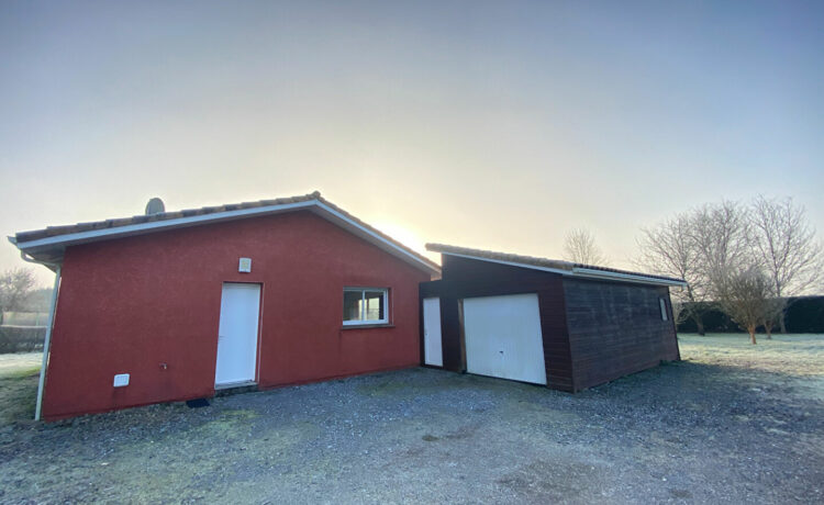 Maison 1 chambre avec garage et jardin